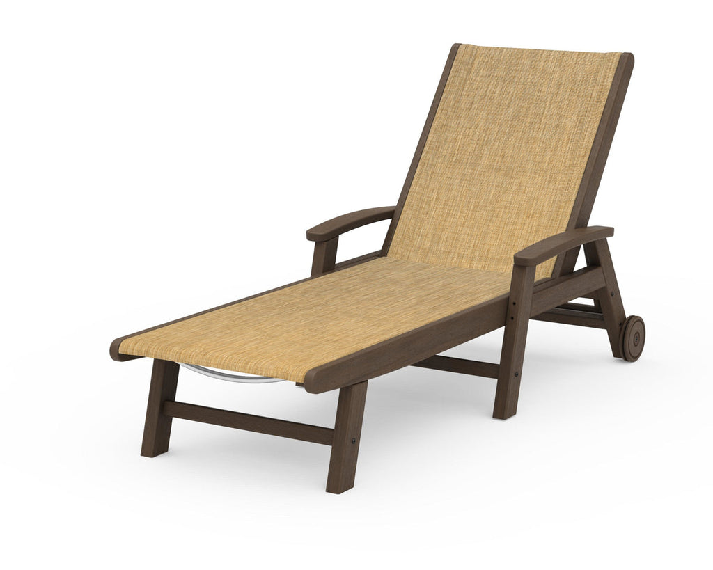 Coastal Chaise with Wheels Retreat Home Furniture