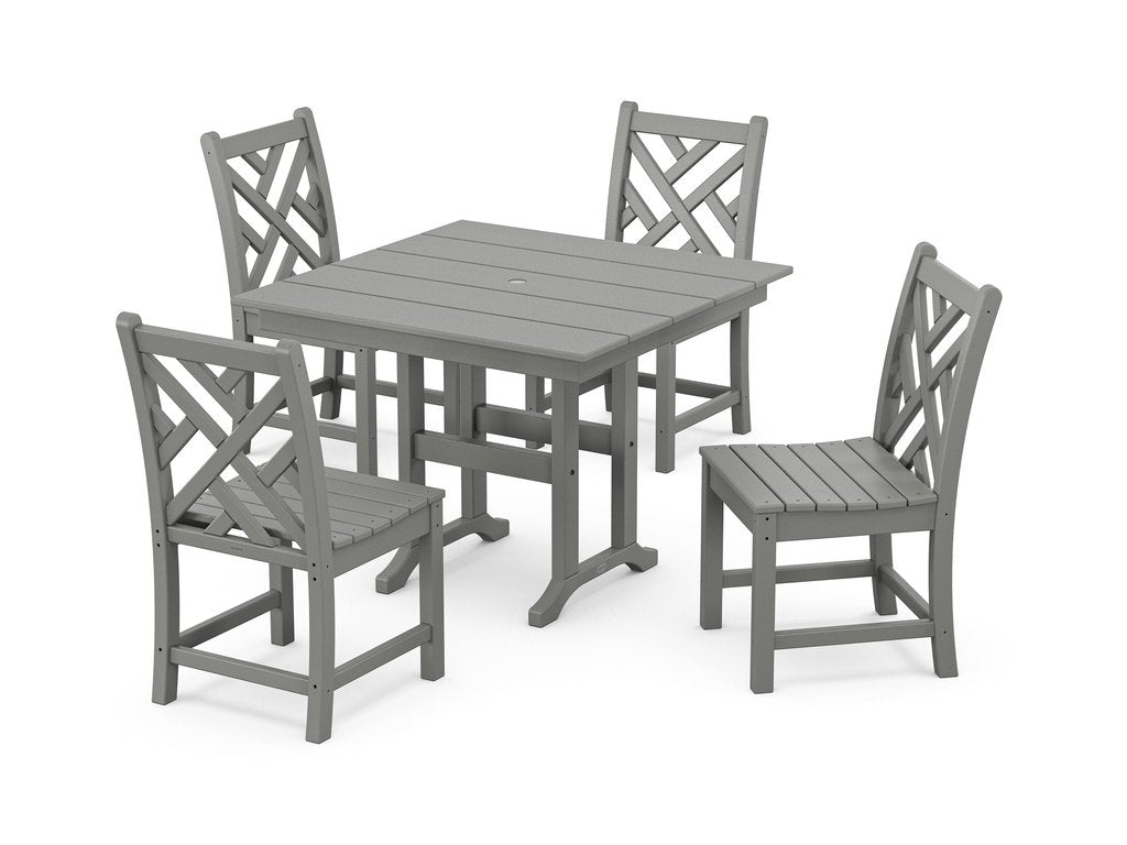 Chippendale Side Chair 5-Piece Farmhouse Dining Set Photo