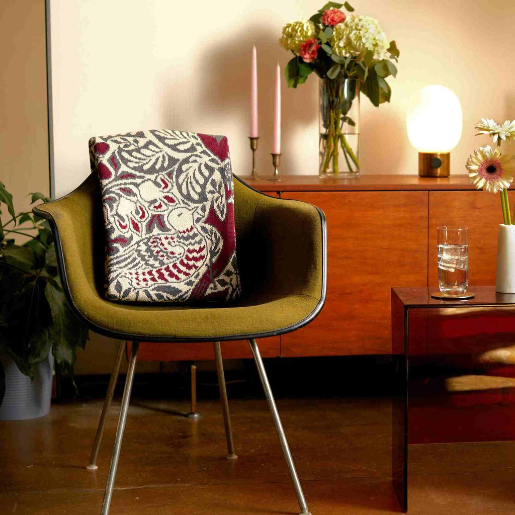 Dove and Rose Throw Blanket by William Morris - Retreat Home Furniture
