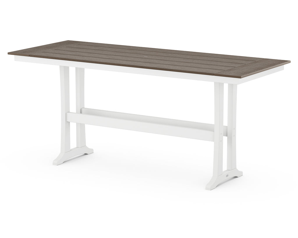 Farmhouse Trestle 38” x 96” Bar Table | Select Accents Retreat Home Furniture