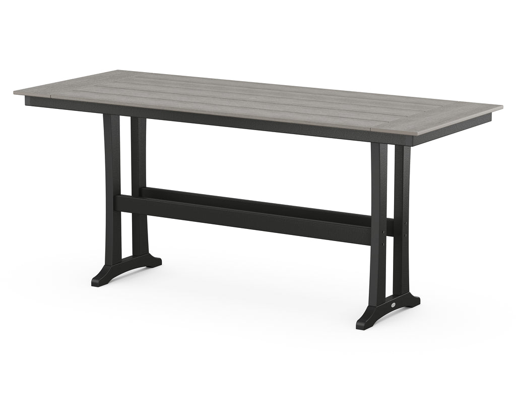 Farmhouse Trestle 38” x 96” Bar Table | Select Accents Retreat Home Furniture