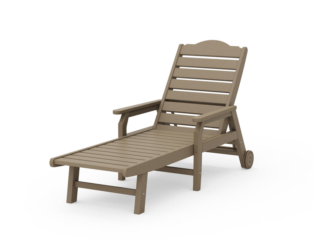 Savannah Chaise with Arms and Wheels Retreat Home Furniture