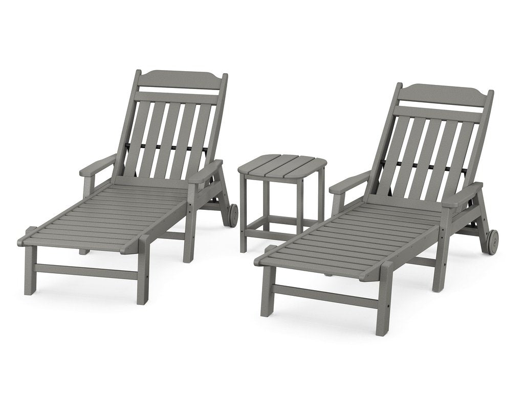 Country Living 3-Piece Chaise Set with Arms and Wheels Photo
