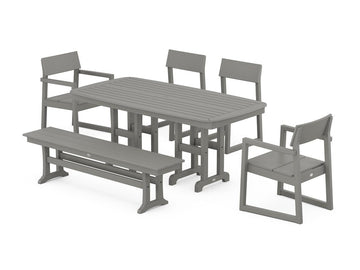 EDGE 6-Piece Dining Set with Bench Photo