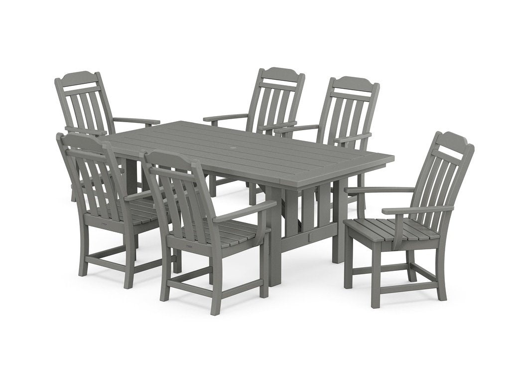 Country Living Arm Chair 7-Piece Mission Dining Set Photo