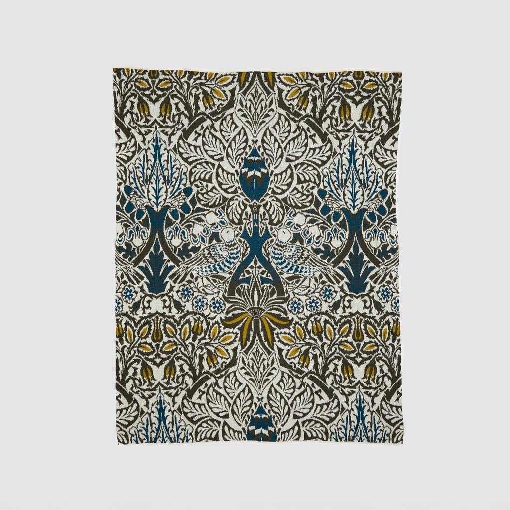 Dove and Rose Throw Blanket by William Morris - Retreat Home Furniture