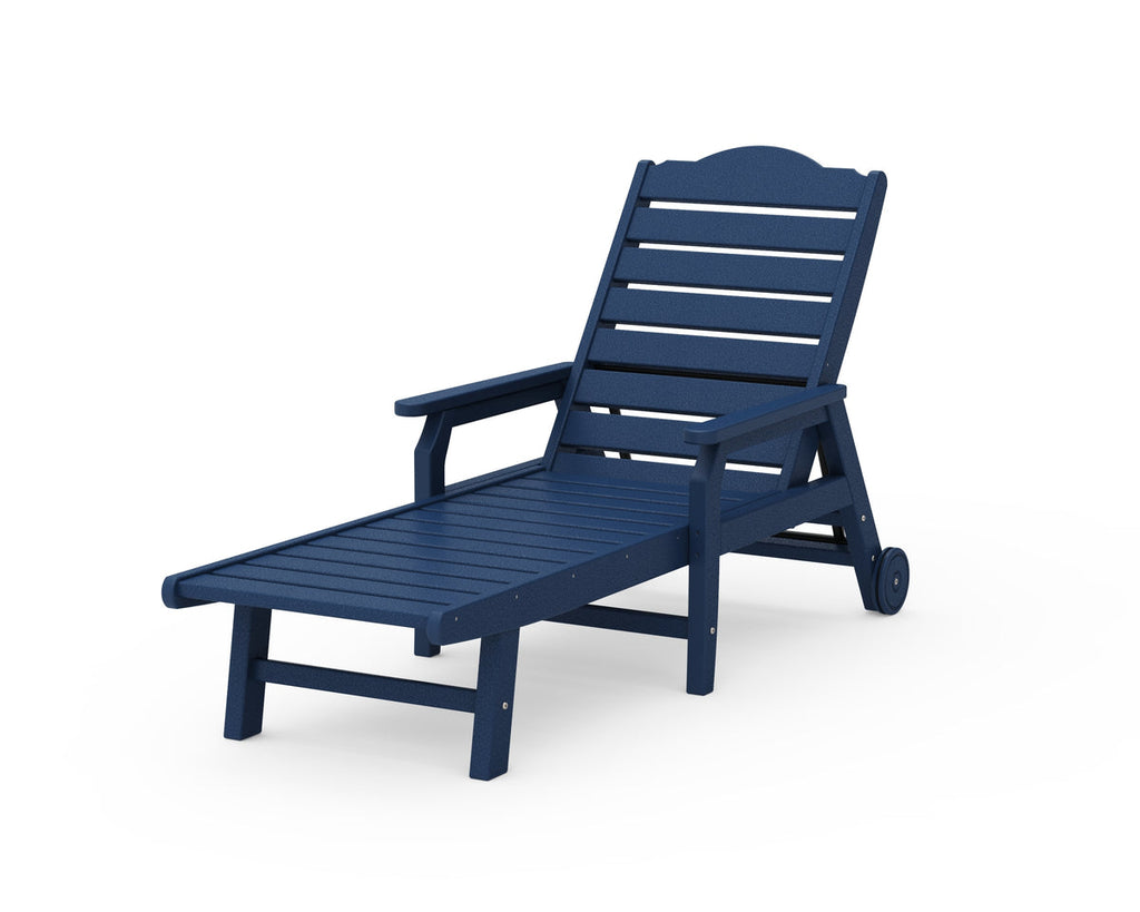 Savannah Chaise with Arms and Wheels Retreat Home Furniture