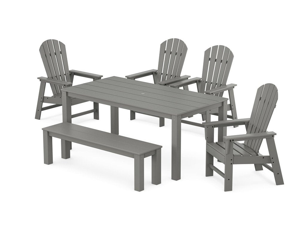 South Beach 6-Piece Parsons Dining Set with Bench Photo