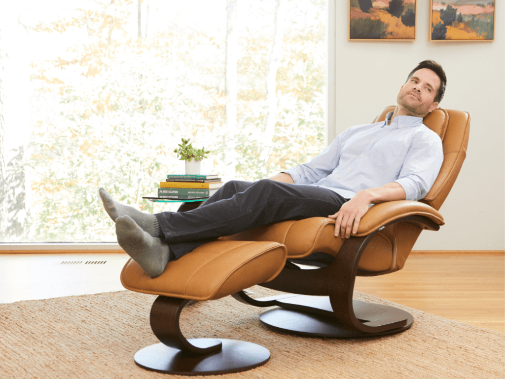 Admiral C Recliner with Footstool - Retreat Home Furniture