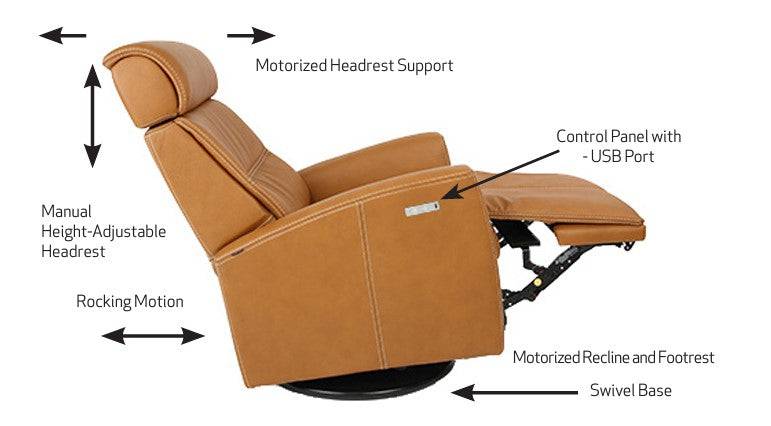 Milan Swing Power Recliner Relaxer | Customize It - Retreat Home Furniture