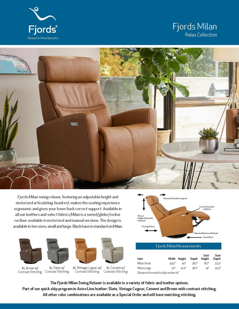 Milan 2 Motor Swing Power Recliner Relaxer - Retreat Home Furniture