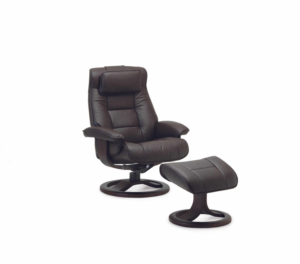 Mustang R Recliner with Footstool Manual - Retreat Home Furniture