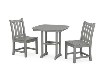 Traditional Garden Side Chair 3-Piece Dining Set Photo