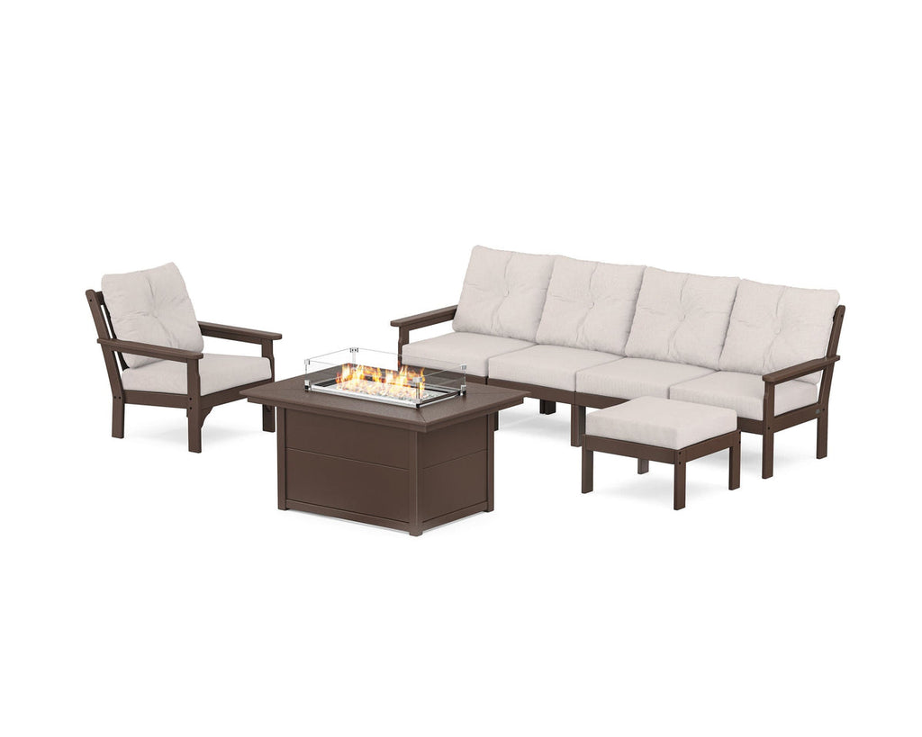 Vineyard Sectional Lounge and Fire Pit Set Retreat Home Furniture