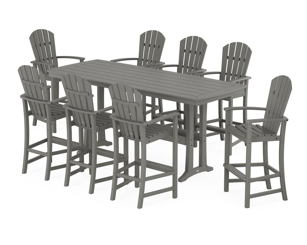 Palm Coast 9-Piece Bar Set with Trestle Legs Photo