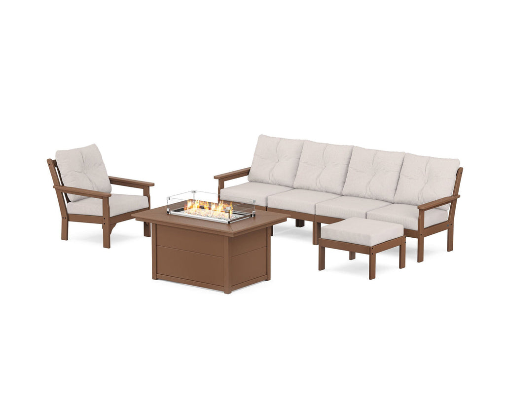 Vineyard Sectional Lounge and Fire Pit Set Retreat Home Furniture