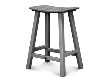 Traditional 24" Saddle Counter Stool Photo