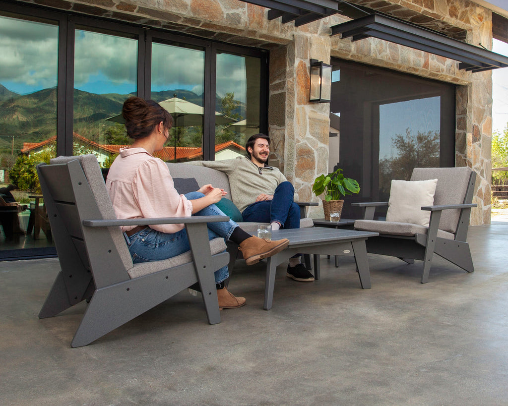 Riviera Modern Lounge 4-Piece Set Retreat Home Furniture