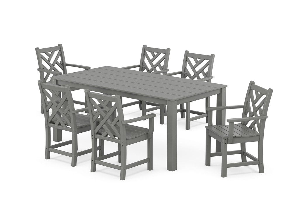 Chippendale Arm Chair 7-Piece Parsons Dining Set Photo