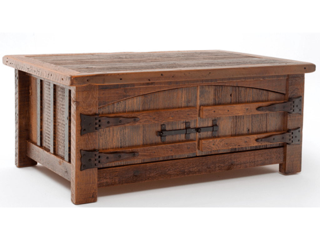 Heritage Teton 2 Door Coffee Table With Curved Doors