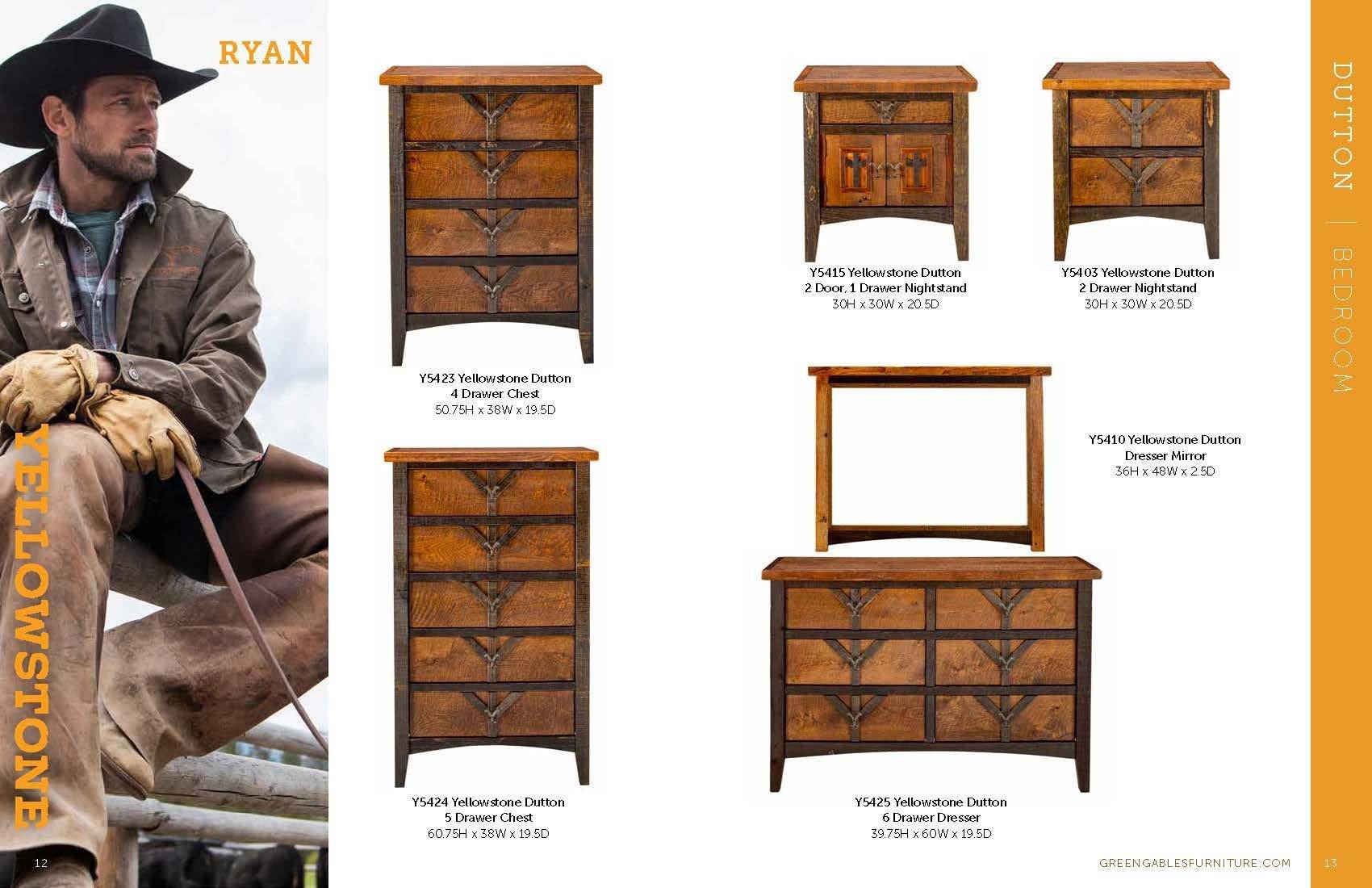 Yellowstone Dutton 9-Drawer Dresser by Green Gables Furniture