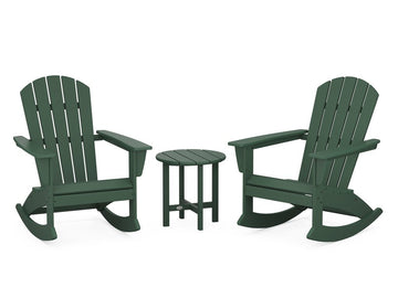 Nautical 3-Piece Adirondack Rocking Chair Set Photo