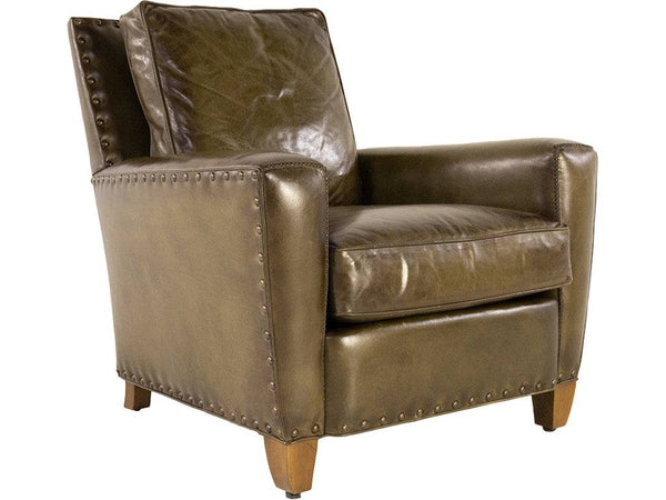 Hancock and Moore Lounge Chairs - Leslie Chair Cameo Olive