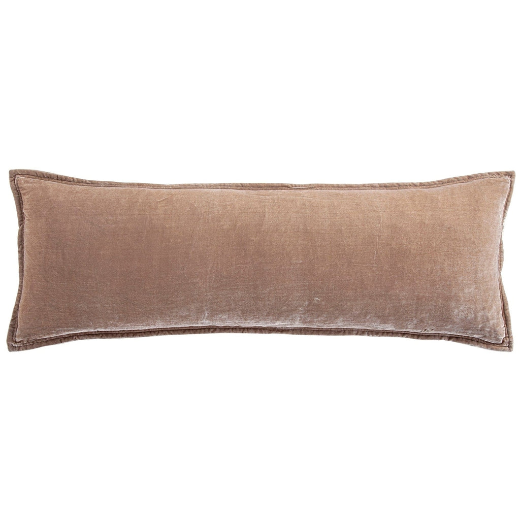 Stella Faux Silk Velvet Long Lumbar Pillow Retreat Home Furniture