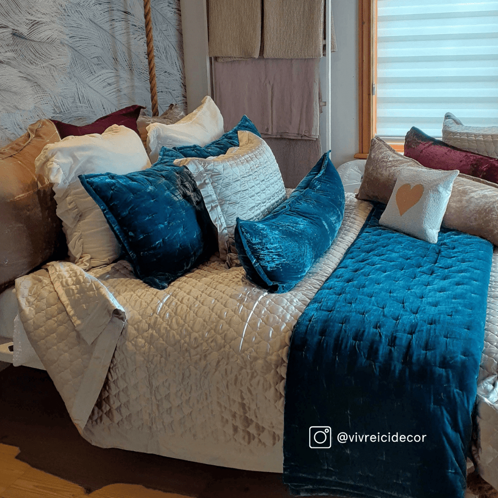 Stella Faux Silk Velvet Long Lumbar Pillow Retreat Home Furniture