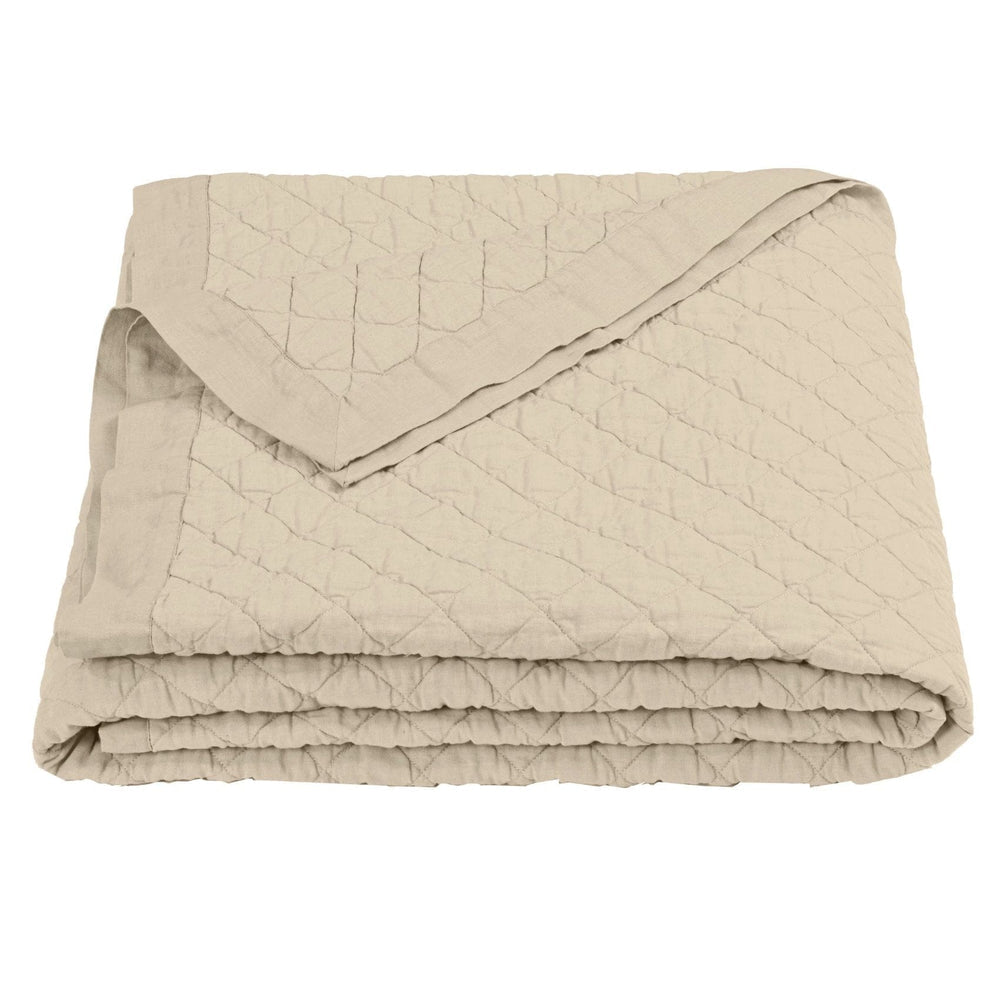 Linen Cotton Diamond Quilt Retreat Home Furniture