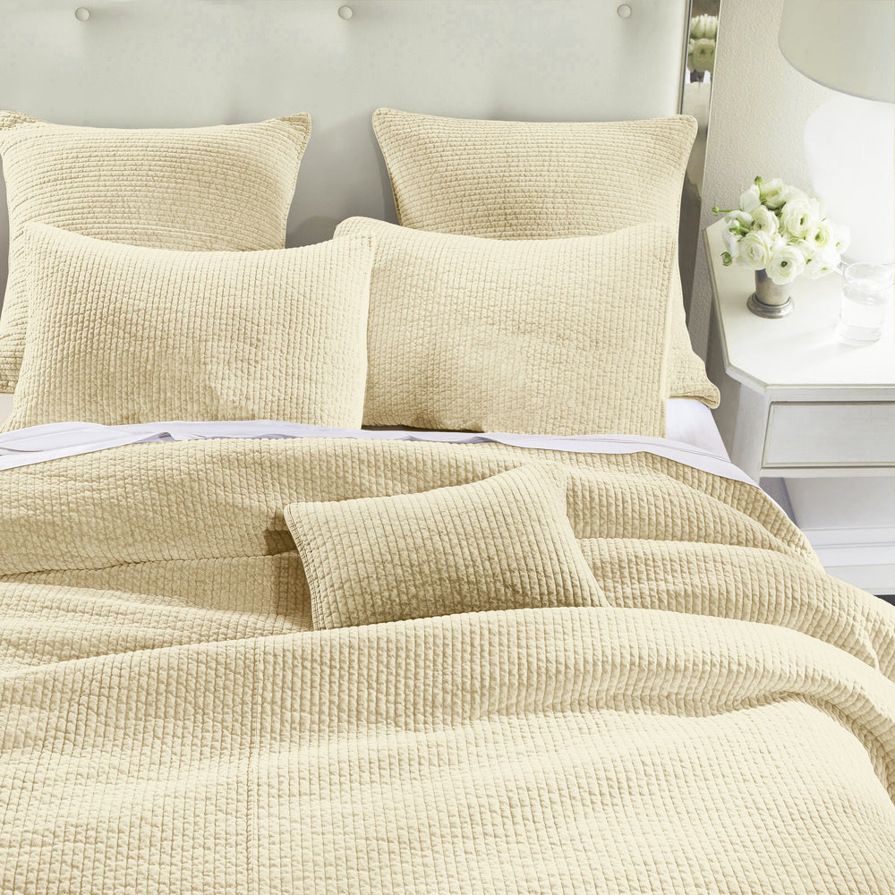 Stonewashed Cotton Velvet Quilt Retreat Home Furniture