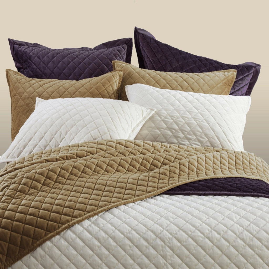 Velvet Quilted Pillow Sham Set Retreat Home Furniture