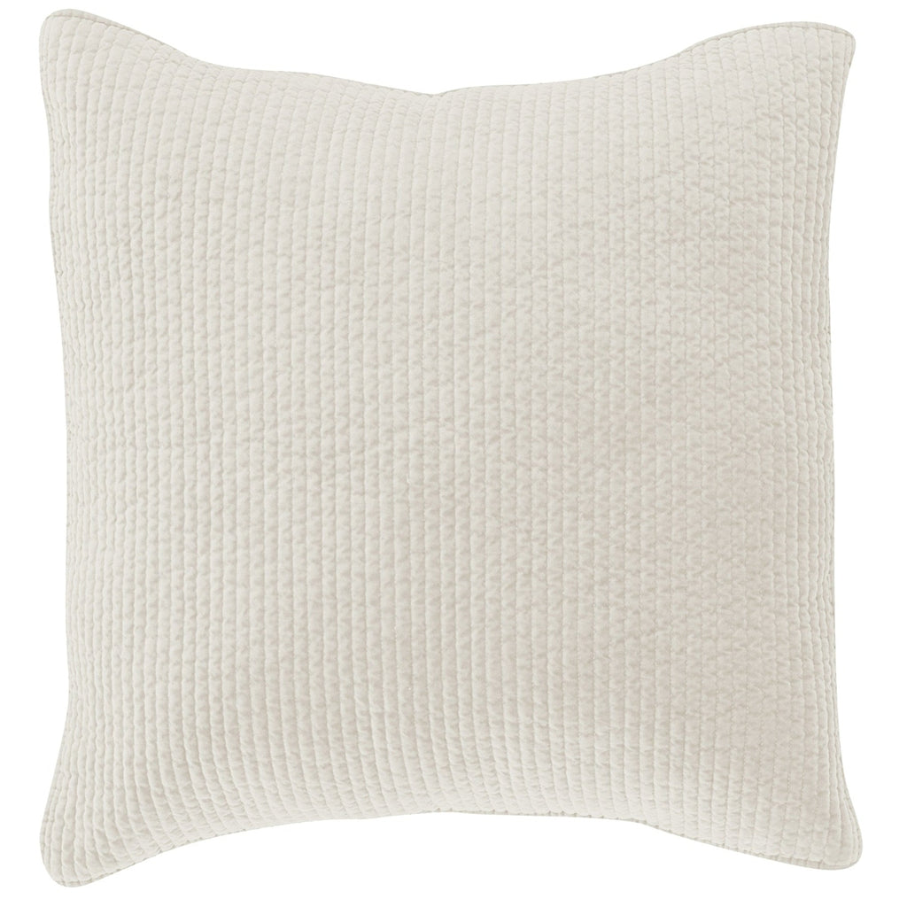 Stonewashed Cotton Quilted Velvet Euro Sham Retreat Home Furniture