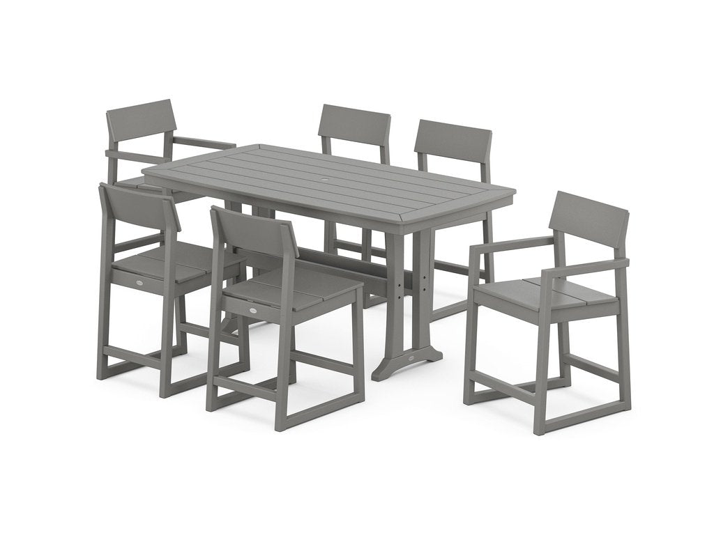 EDGE 7-Piece Counter Set with Trestle Legs Photo