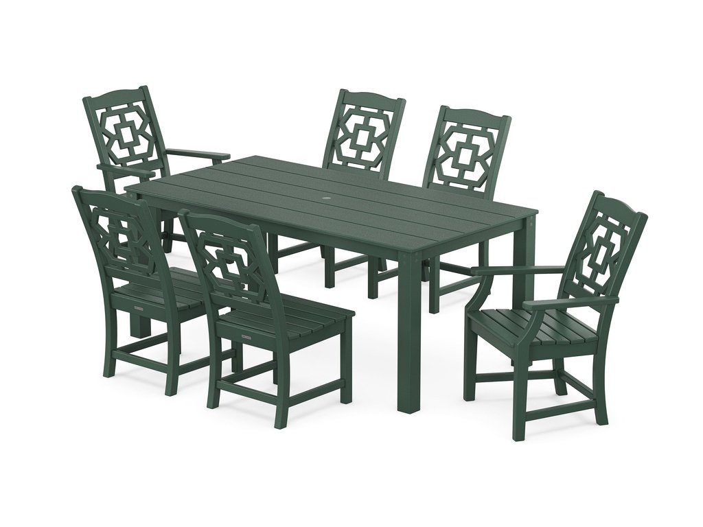Chinoiserie 7-Piece Parsons Dining Set Photo