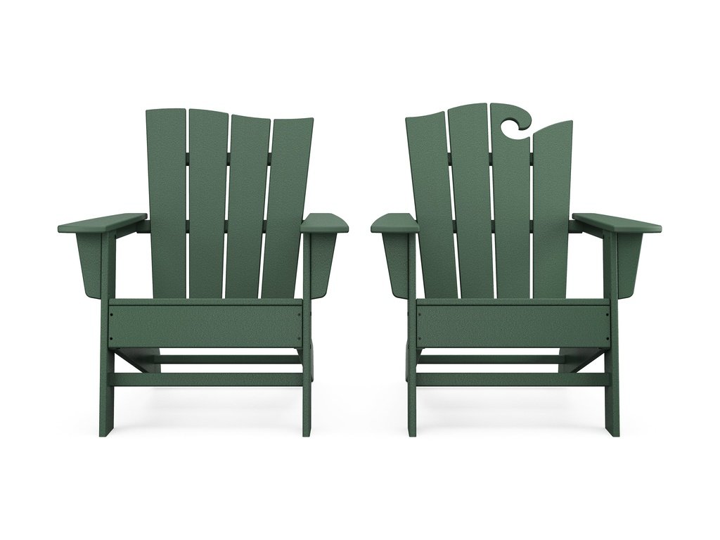 Wave 2-Piece Adirondack Set with The Wave Chair Left Photo