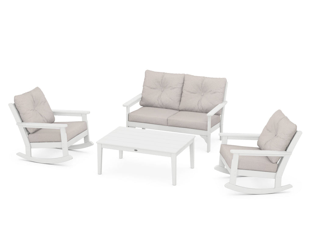 Vineyard 4-Piece Deep Seating Rocking Chair Set Retreat Home Furniture