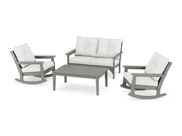 Vineyard 4-Piece Deep Seating Rocking Chair Set Photo