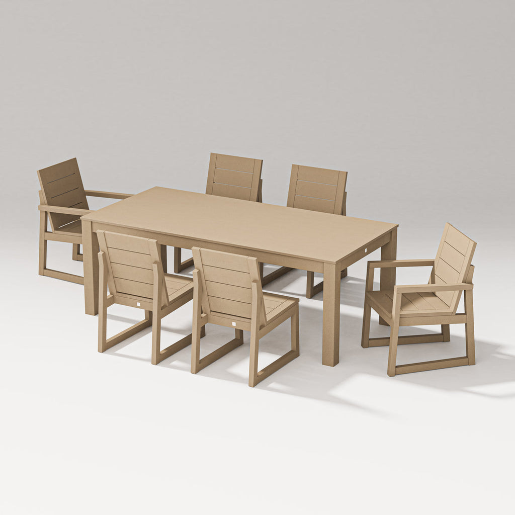 Elevate 7-Piece Parsons Table Dining Set Retreat Home Furniture