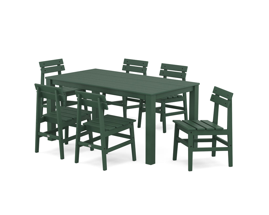 Modern Studio Plaza Chair 7-Piece Parsons Table Dining Set Photo