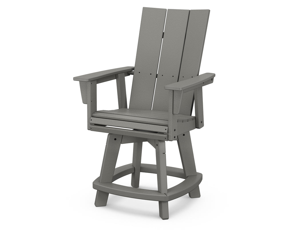 Modern Curveback Adirondack Swivel Counter Chair Photo