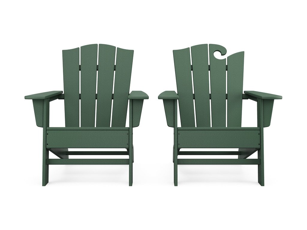 Wave 2-Piece Adirondack Chair Set with The Crest Chair Photo