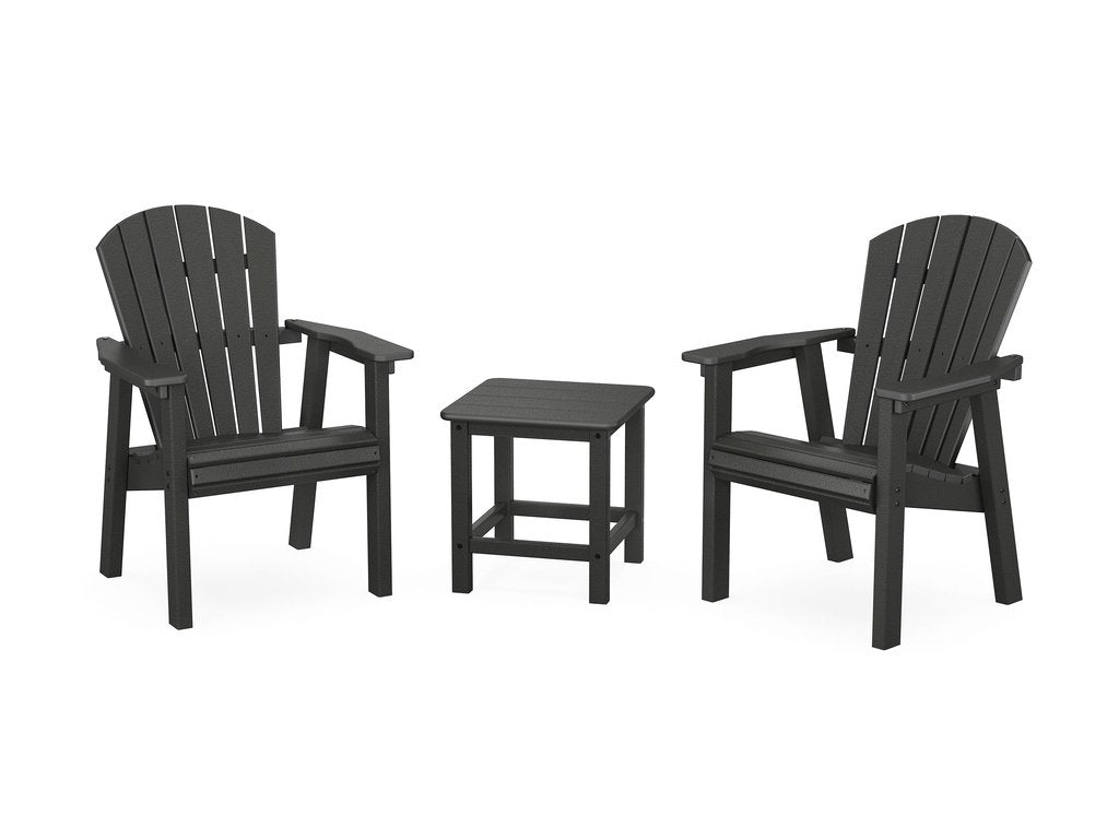 Seashell 3-Piece Upright Adirondack Chair Set Photo