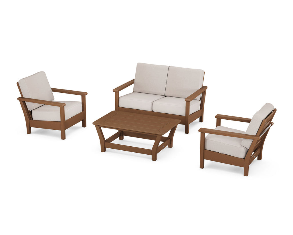 Harbour 4-Piece Deep Seating Set Retreat Home Furniture
