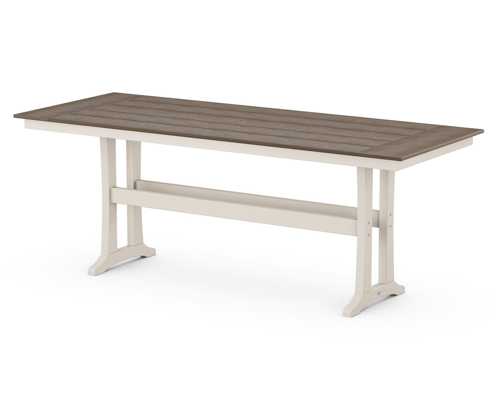 Farmhouse Trestle 38” x 96” Counter Table | Select Accents Retreat Home Furniture