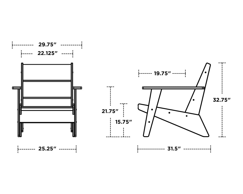 Riviera Modern Lounge 3-Piece Set Retreat Home Furniture