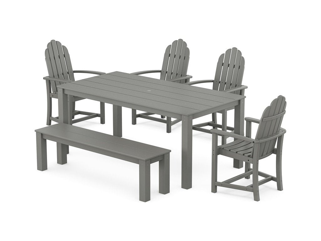 Classic Adirondack 6-Piece Parsons Dining Set with Bench Photo