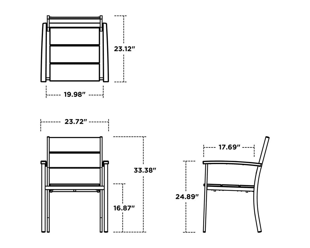 Main Street Stacking Dining Arm Chair Retreat Home Furniture