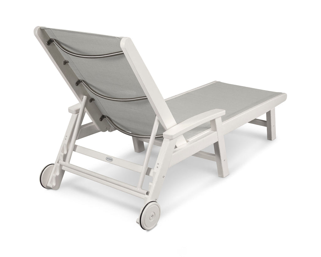 Coastal Chaise with Wheels Retreat Home Furniture