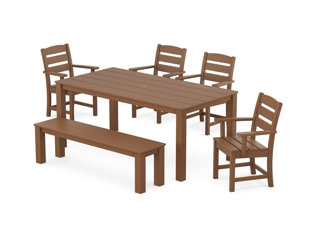 Lakeside 6-Piece Parsons Dining Set with Bench Photo